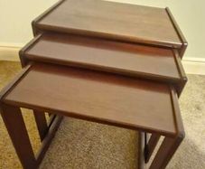 Mid century G Plan nest of teak coffee tables