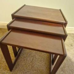 Mid century G Plan nest of teak coffee tables