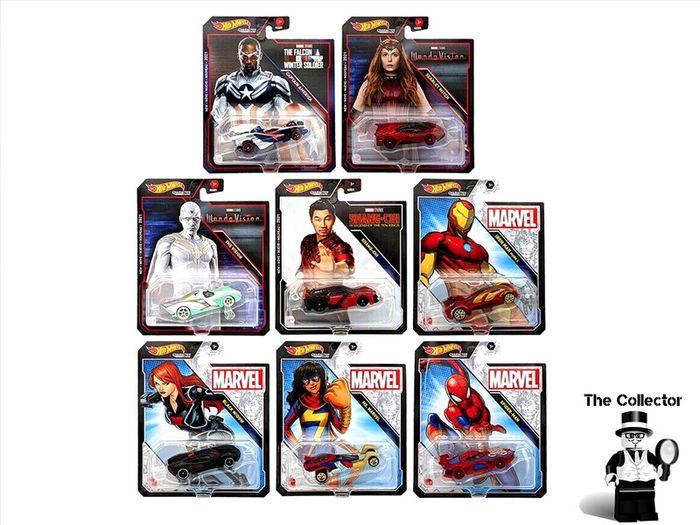 Hot Wheels MARVEL Character Diecast Cars Complete Set Of 8 Brand New Sealed