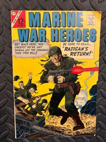 Vintage War Comic "Marine War Heroes 1966