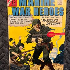Vintage War Comic "Marine War Heroes 1966