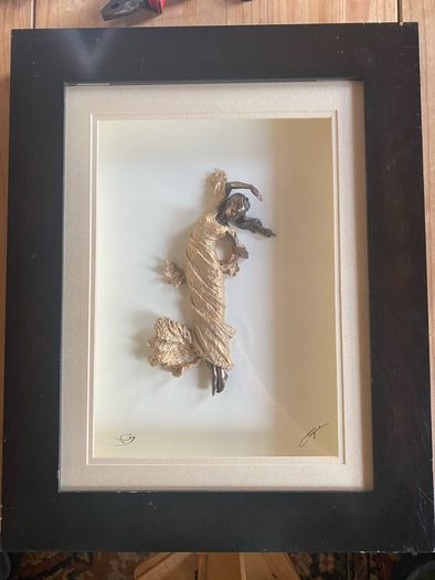 Carl Payne Sculpture Grace Figurine in Frame