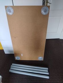 4x IKEA Adils legs + white table top