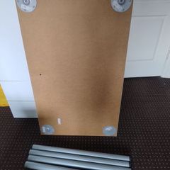 4x IKEA Adils legs + white table top