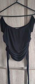 Evita black Top open back Fits 6/8/10 never worn