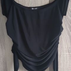 Evita black Top open back Fits 6/8/10 never worn