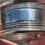 5 X Sterling Silver Napkin Rings With Vintage Leather Case Image 9