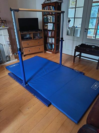 love gymnastics high bar & folding mat