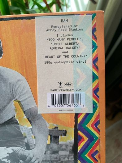 Paul McCartney Ram sealed vinyl