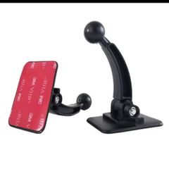 180 Degree Adjustable Adhesive 17mm Ball Head Mount Bracket for Car Dashboard Windshield Wireless Charger Magnetic Phone Holder