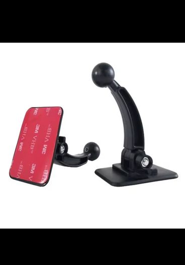 180 Degree Adjustable Adhesive 17mm Ball Head Mount Bracket for Car Dashboard Windshield Wireless Charger Magnetic Phone Holder
