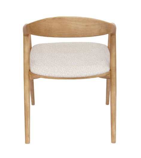 Mokki Ash Dining Chair  Beige Japandi Comfort