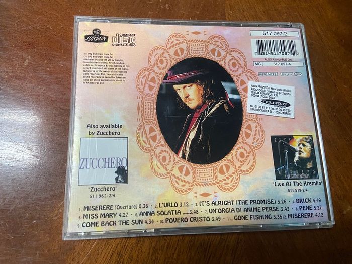 Zucchero Miserere CD