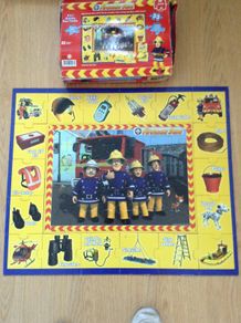 Large Fireman Sam 2 piece puzzle