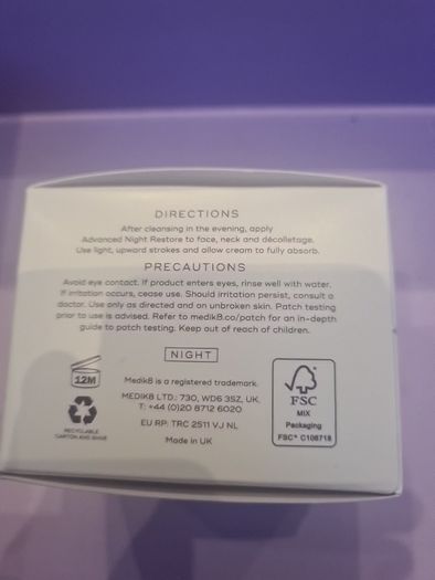 Medik8 Advanced Night Restore sealed