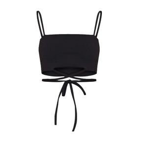 PLT strappy cropped top