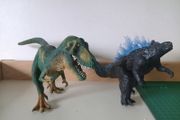 Dinosaur &amp; Monster Figures Set (T-Rex + Godzilla)