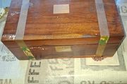 Antique 19th Century Victorian Mahogany Campaign Writing Slope
