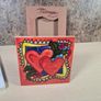 Benaya Hand Crafted Art On Tile Merry Christmas Hearts Brand New Image 4