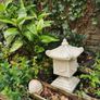 Japanese-style concrete garden lantern ornament,  Pagoda Image 5
