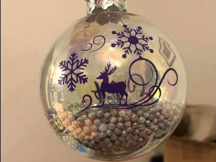Personalised Glass Christmas baubles