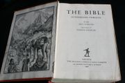 Vintage 1956 THE BIBLE AUTHORIZED Version, Rare Illustrated Bible, Fourth Impression Hard Cover, British &amp; Foreign Bible Society, London