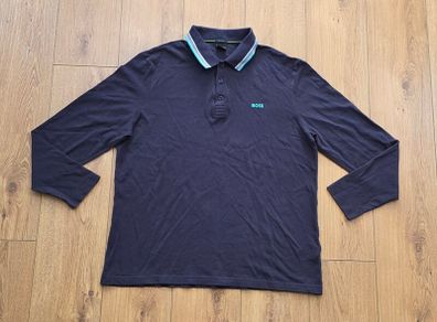 Boss Men's Long Sleeve Polo Shirt Size 2xl-3xl