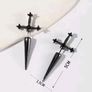 Rhinestone sword earrings Image 3