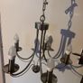 2x maypole Satin Silver chandeliers Image 2