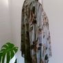 Floral Italian silk blouse size 10-12 Image 3