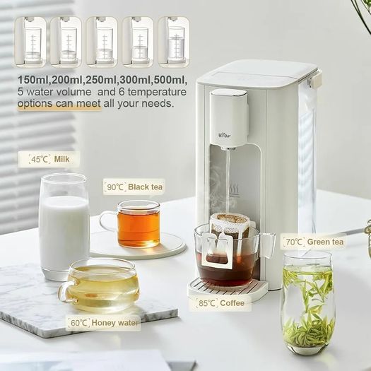 3L Instant Hot Water Dispenser 6 Temp Settings 45C 90C  5 Volume Options 150ml 500ml Auto Clean & Child Lock, LED Night Light, Energy Efficient, Digital Touch Screen