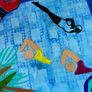 Original Art Swim Art Swimmer Pool Abstract Art Contemporary Irish Art Image 3