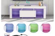 BRAND NEW Modern TV Cabinet Unit Entertainment Stand with LED Strip Remote Control Home Decor TV Table Stand