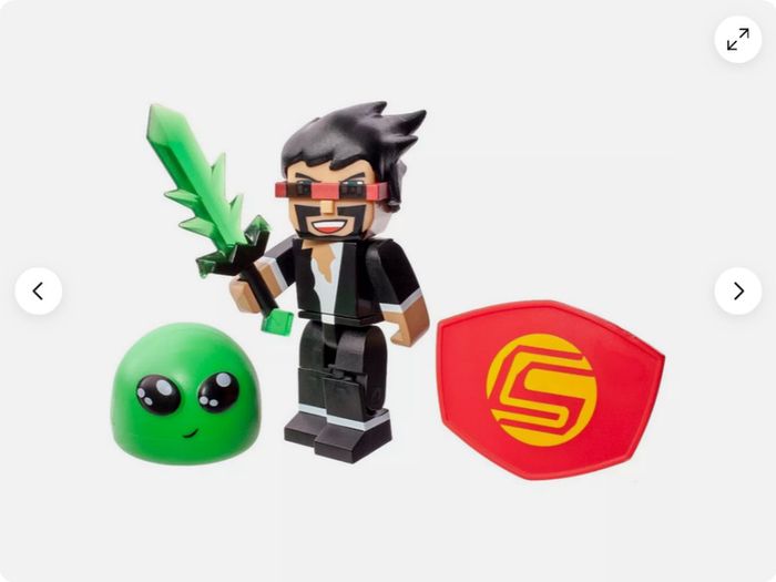 BRAND NEW Tube Heroes Gaming CaptainSparklez Action Figure