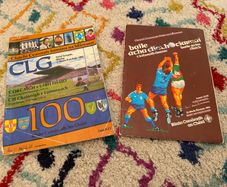 GAA centenary year (1884) all Ireland programmes signed by famous commentators. (Collectors item)