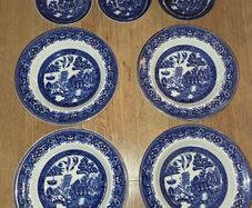 China Plates - Old Willow Alfred Meakin England