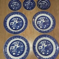 China Plates - Old Willow Alfred Meakin England