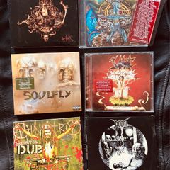Sepultura, Soulfly, Doom, Sabbat, Ministry CDs