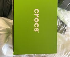 3 pair of black crocs size 8
