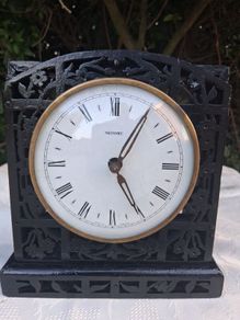 Metamec Solid Mahogany Fretwork 8 Day Clock