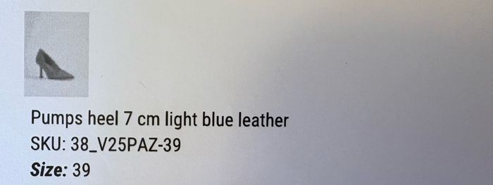 Blue shoe