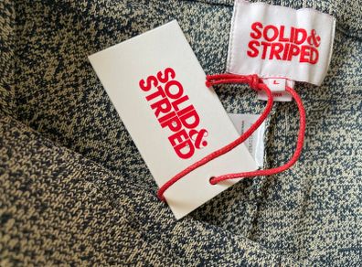 Solid & Striped Knit Shorts - New with Tags -Size L