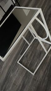 mirrored side table