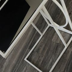 mirrored side table