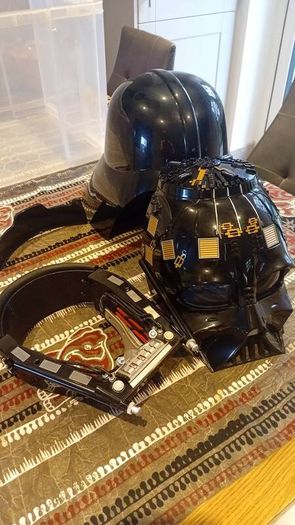Darth Vader helmet for Halloween