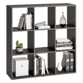 FMD Standing Shelf with 9 Compartments Matera Grey