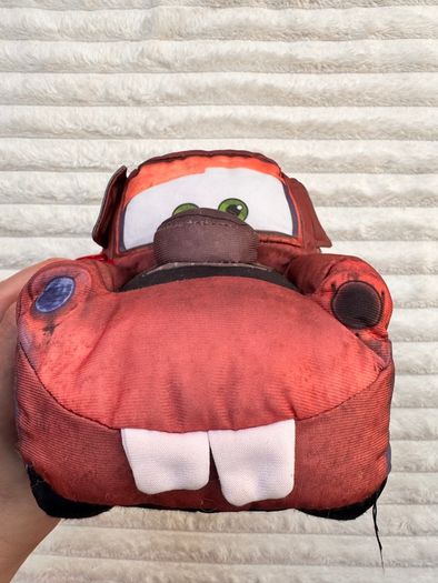 Disney Pixar Cars Mater Soft Plush Tow Truck 2011 NOT Working Nothing Inside approx. 28 cm. long Used Please see photos