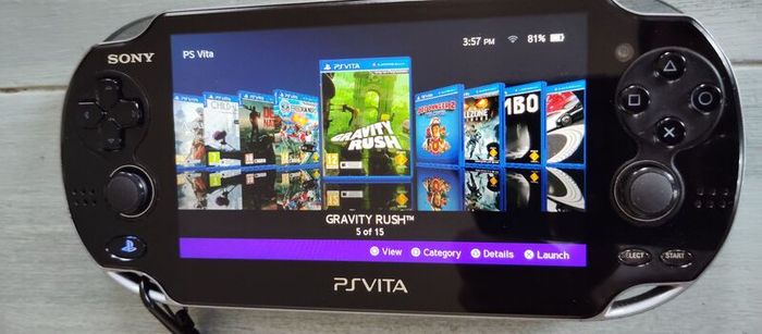 Psvita 1004 Oled Modded Henkaku 128gb Original Charger Excellent