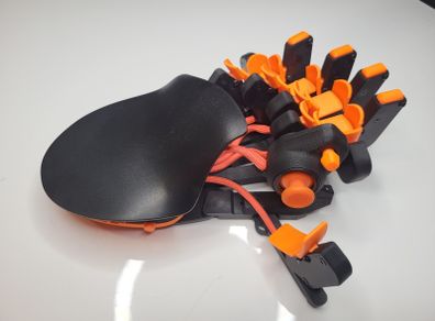 Azeron Cyborg II Compact Gaming Keypad Left Hand Large Black Orange