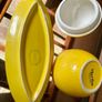 Y2K Martha Stewart Ceramic Lemon Storage Jar and Rare Vintage Macys Italian Serving Plate Image 4
